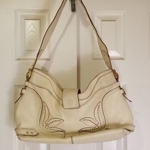 MAXX New York ivory purse w/ dustbag